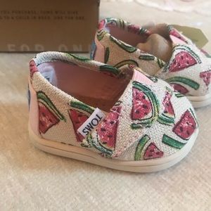 Pink Glitter Watermelon Baby Toms
